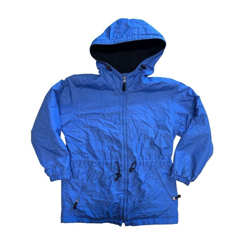 Vintage Pacific Trail Blue Winter Snow Rain Zip Up Hooded Lined Jacket | Medium